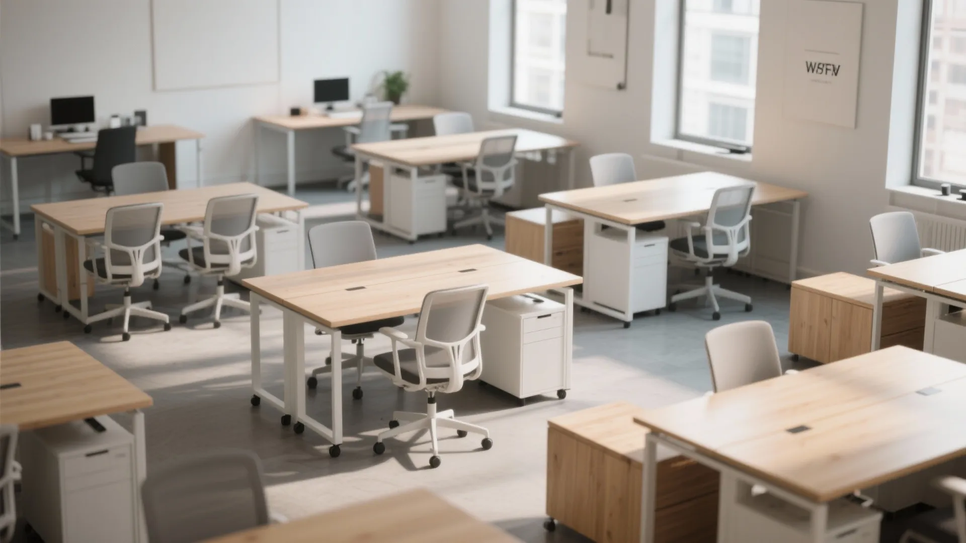 1. Flexible Desk Layouts