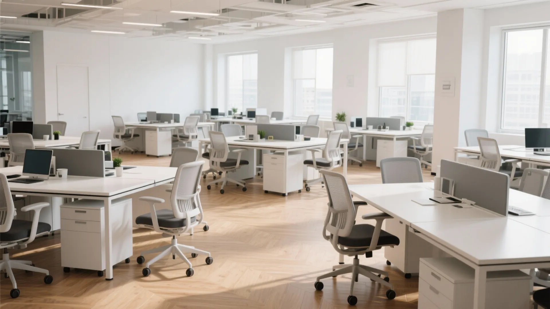 1. Flexible Desk Layouts