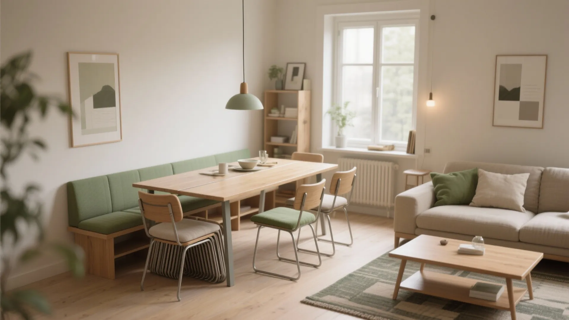 5. Flexible seating and small dining combos