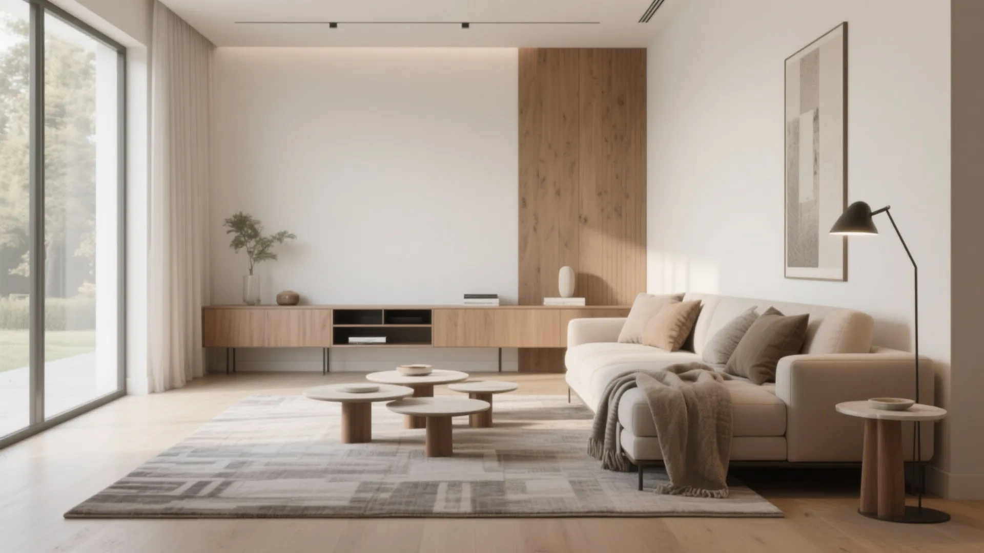 Flexible furniture and visual anchors