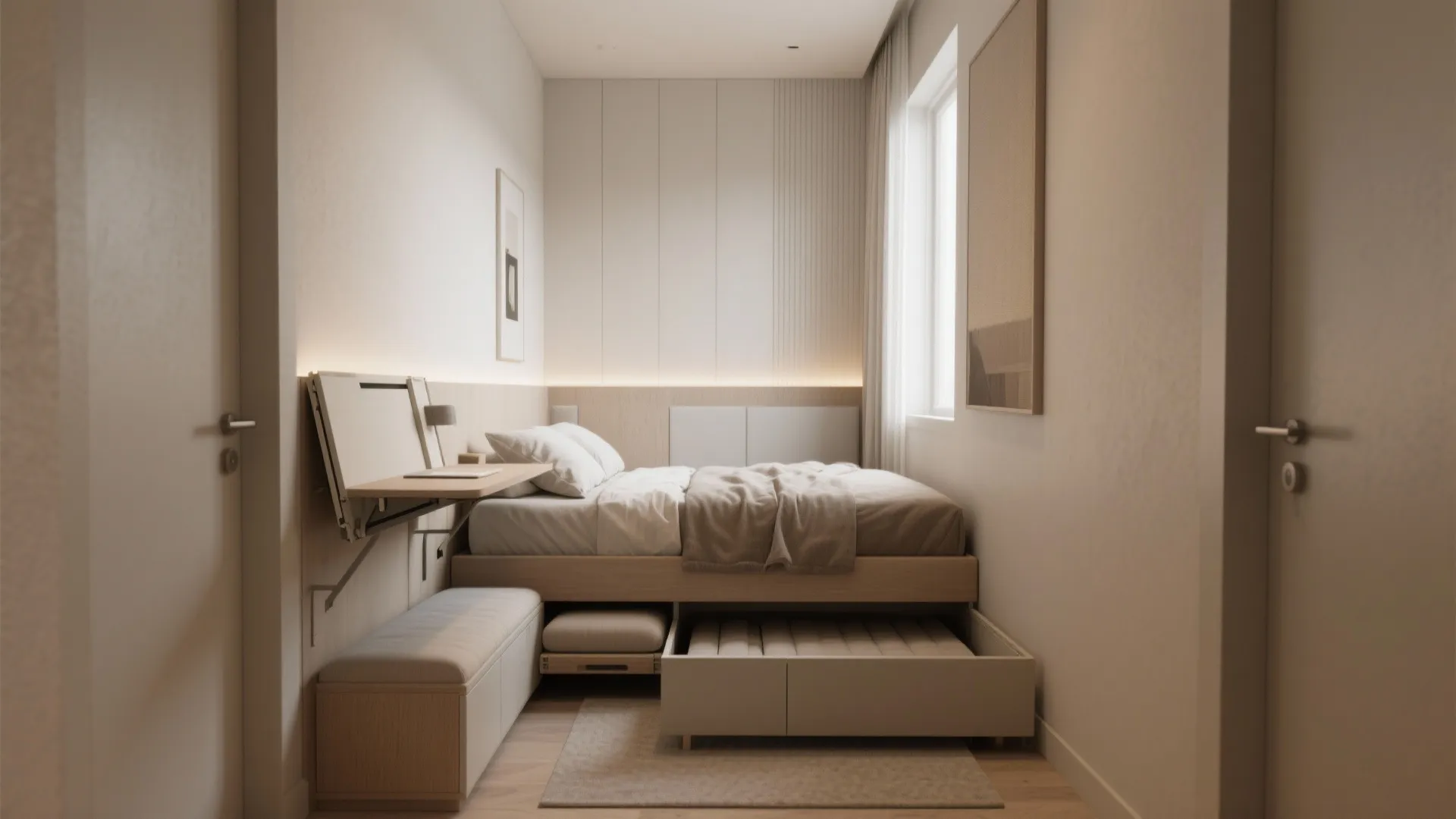 Flexible Furniture for Guests and Storage