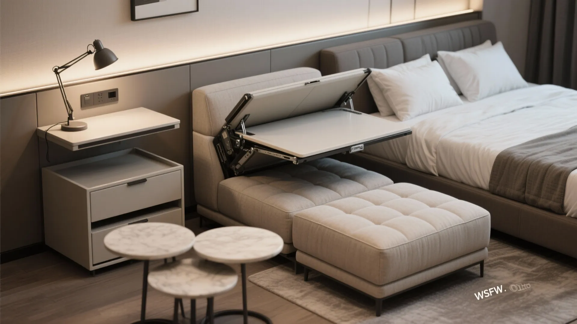 2. Flexible furniture for mixed-use needs