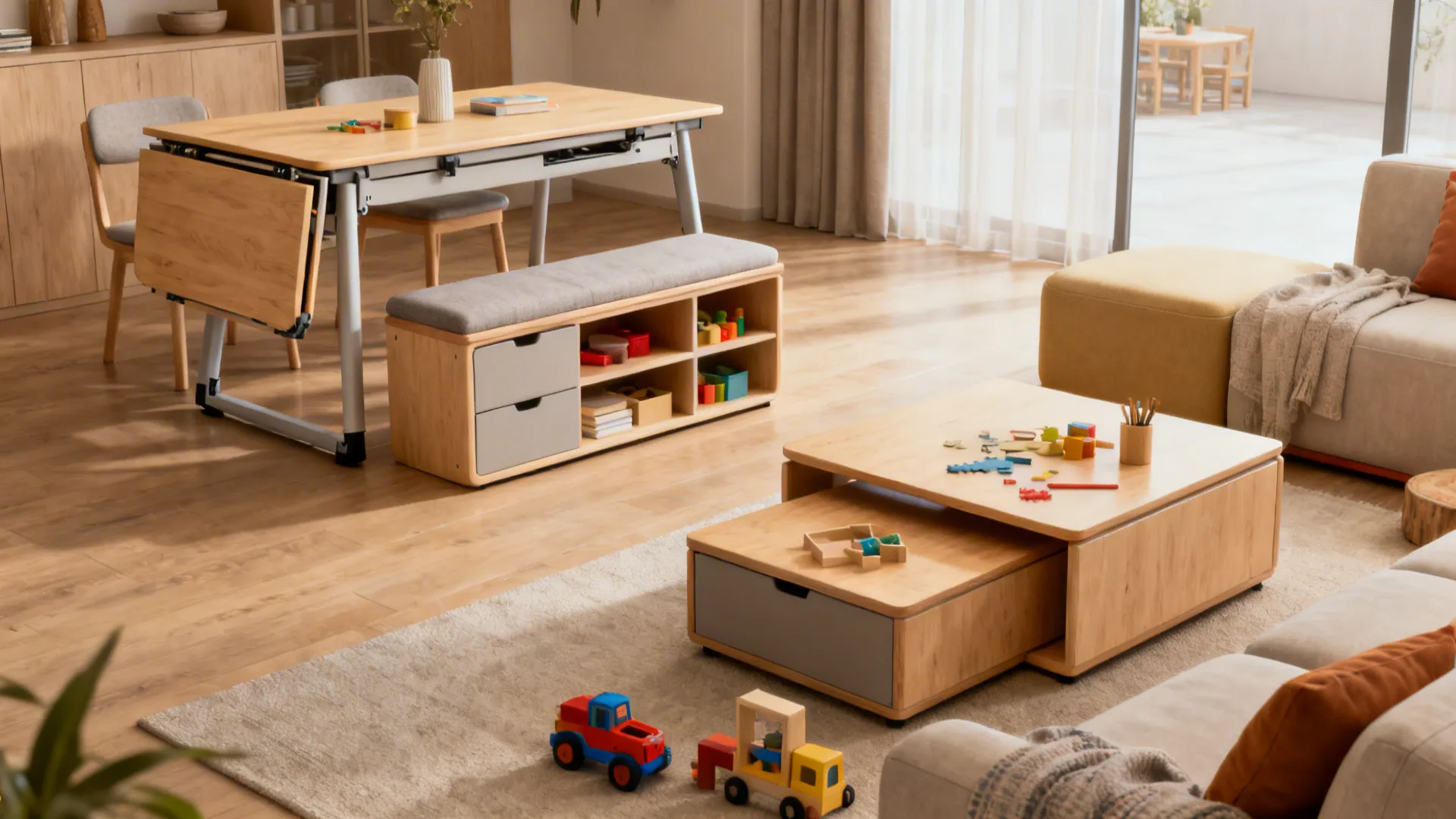 4. Flexible furniture for multipurpose living