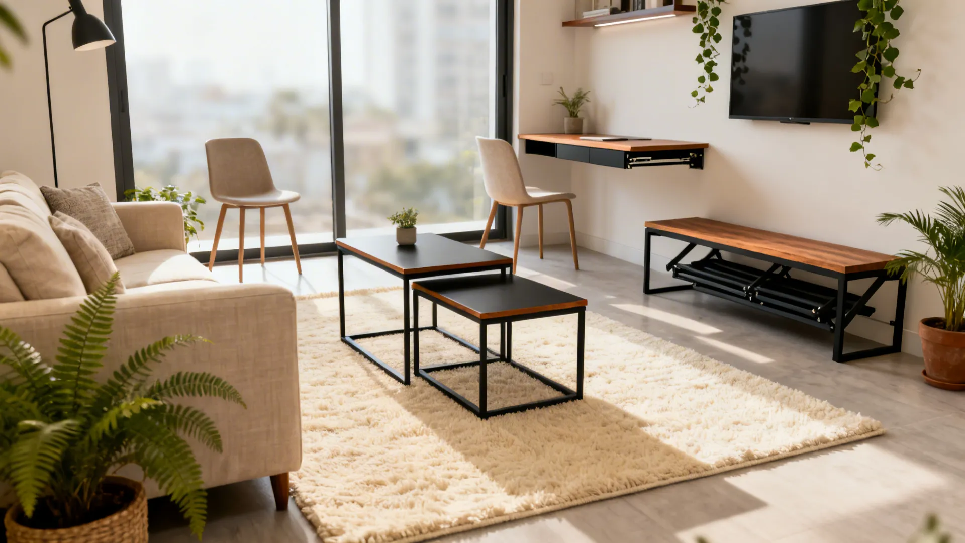 5) Flexible Furniture: Nesting, Folding, Floating