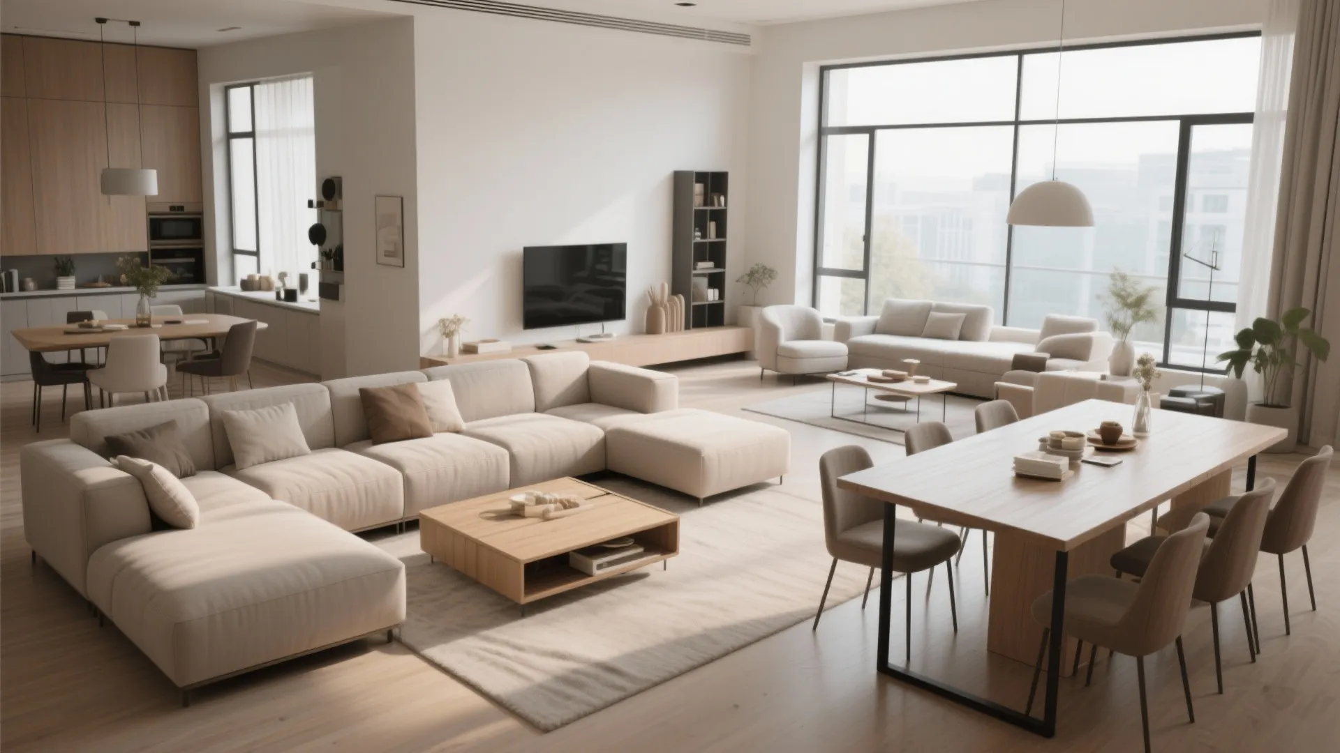 3. Flexible furniture arrangements