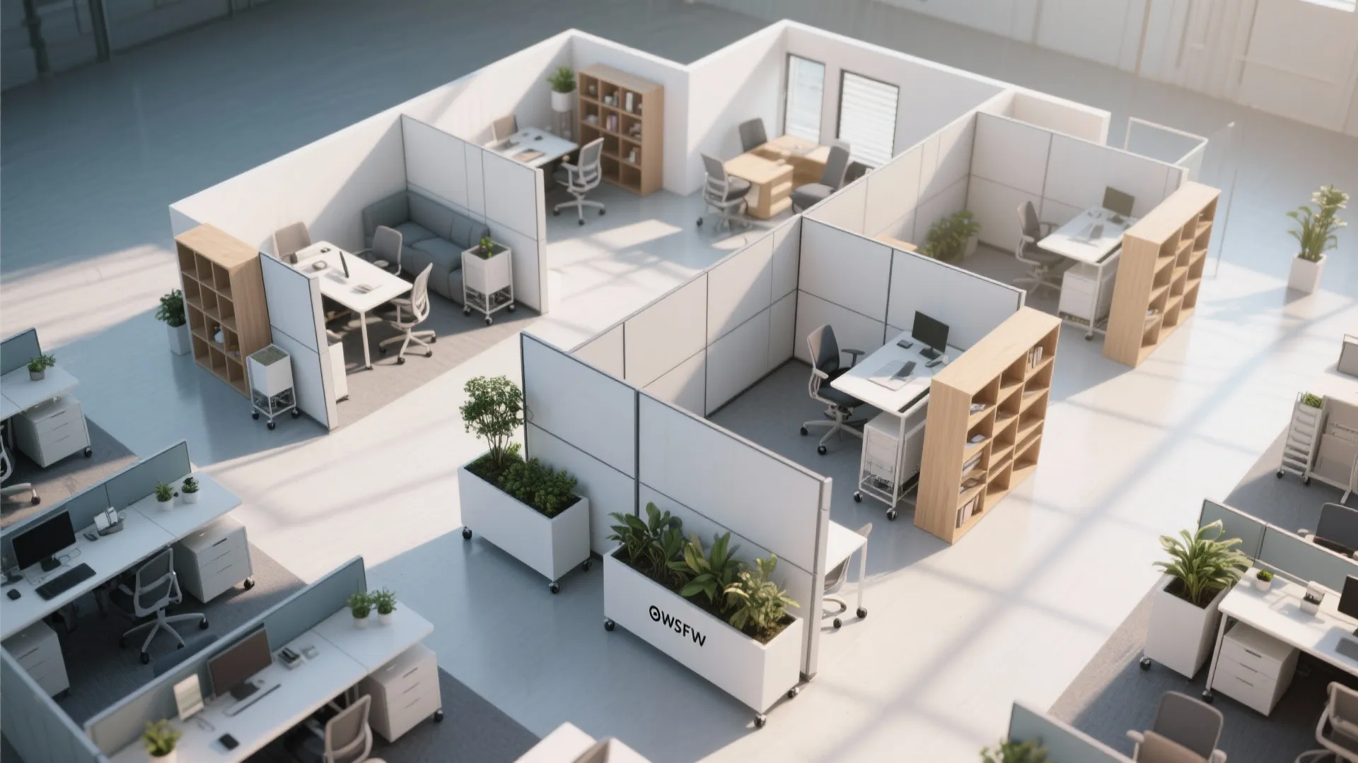 3. Create flexible zones with minimal demolition