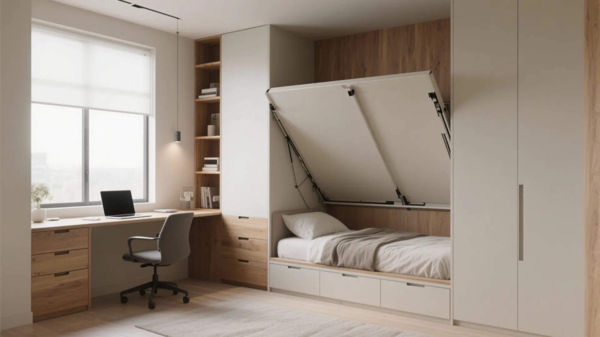 1. Flexible Living: Convertible Zones for Work and Play