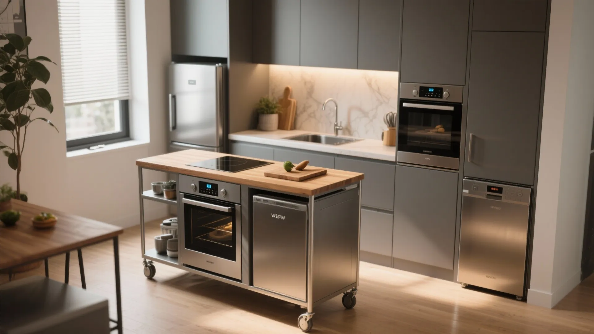 5. Flexible island and smart appliances