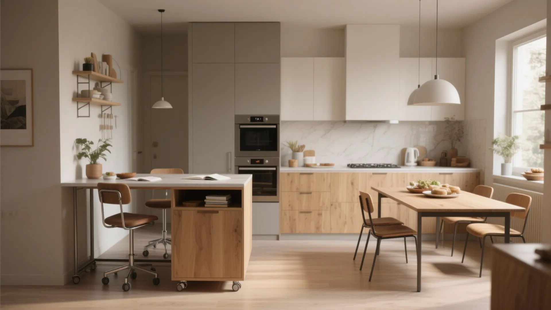 5. Flexible furniture and multi-use islands