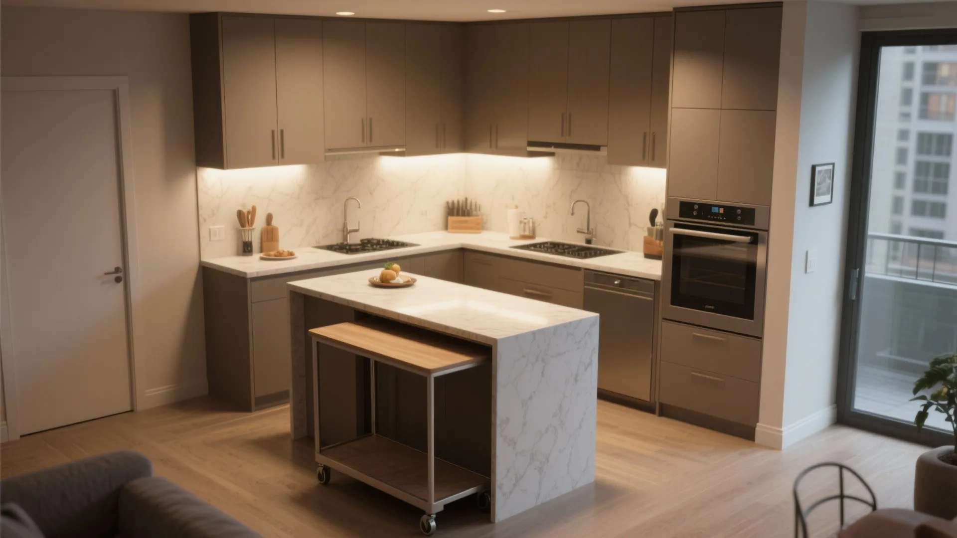 4. Flexible kitchen layout