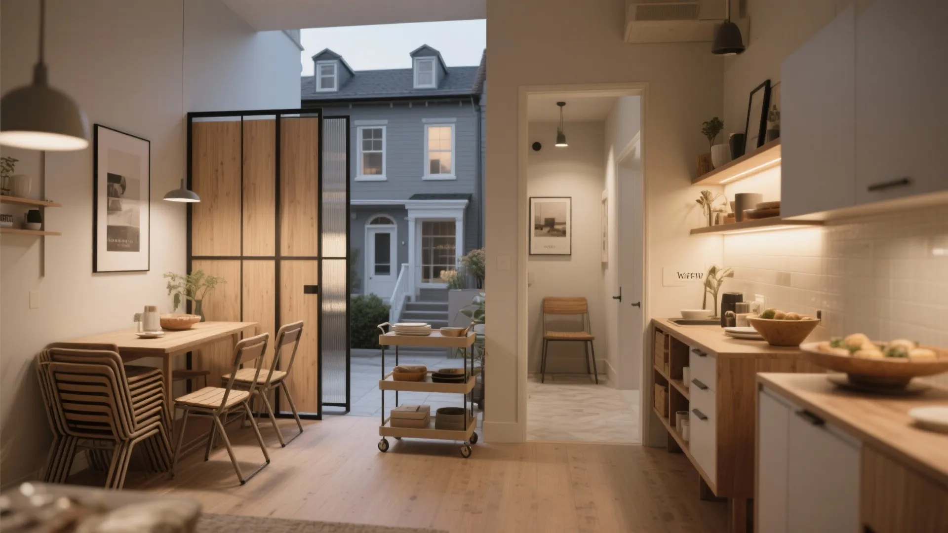 5. Flexible Furniture and Sliding Partitions