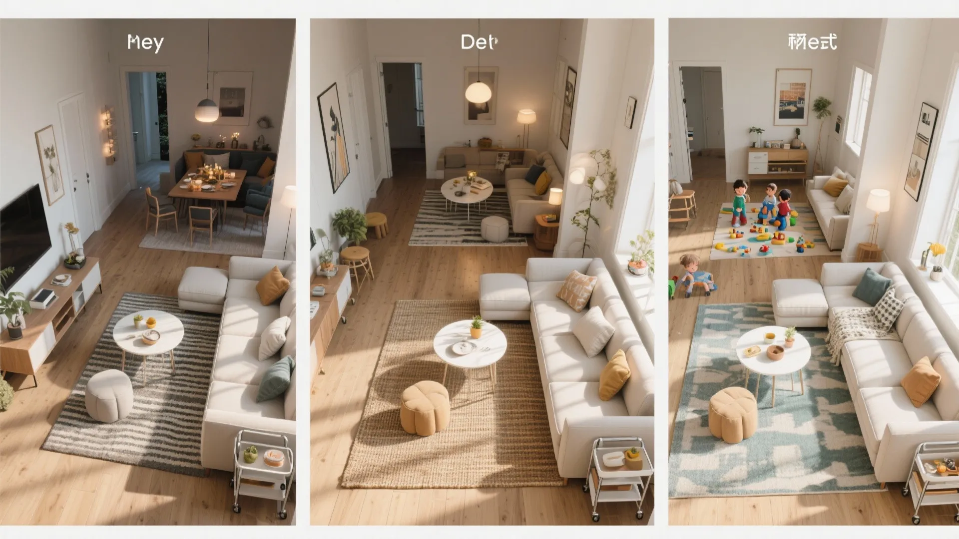 5. Flexible, Multi-Use Layout with Movable Pieces