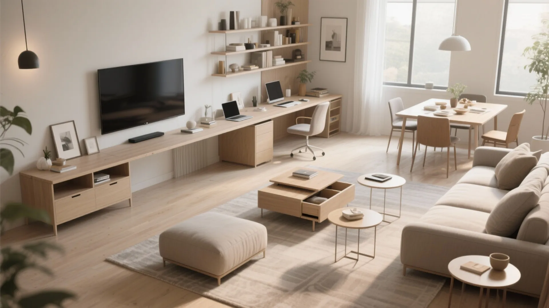 5. Flexible layouts for multi-use living