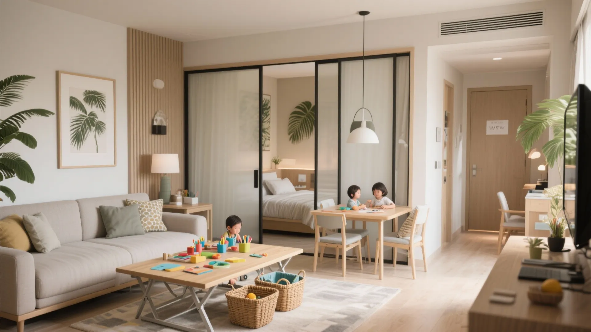 2. Choose suites with flexible living areas