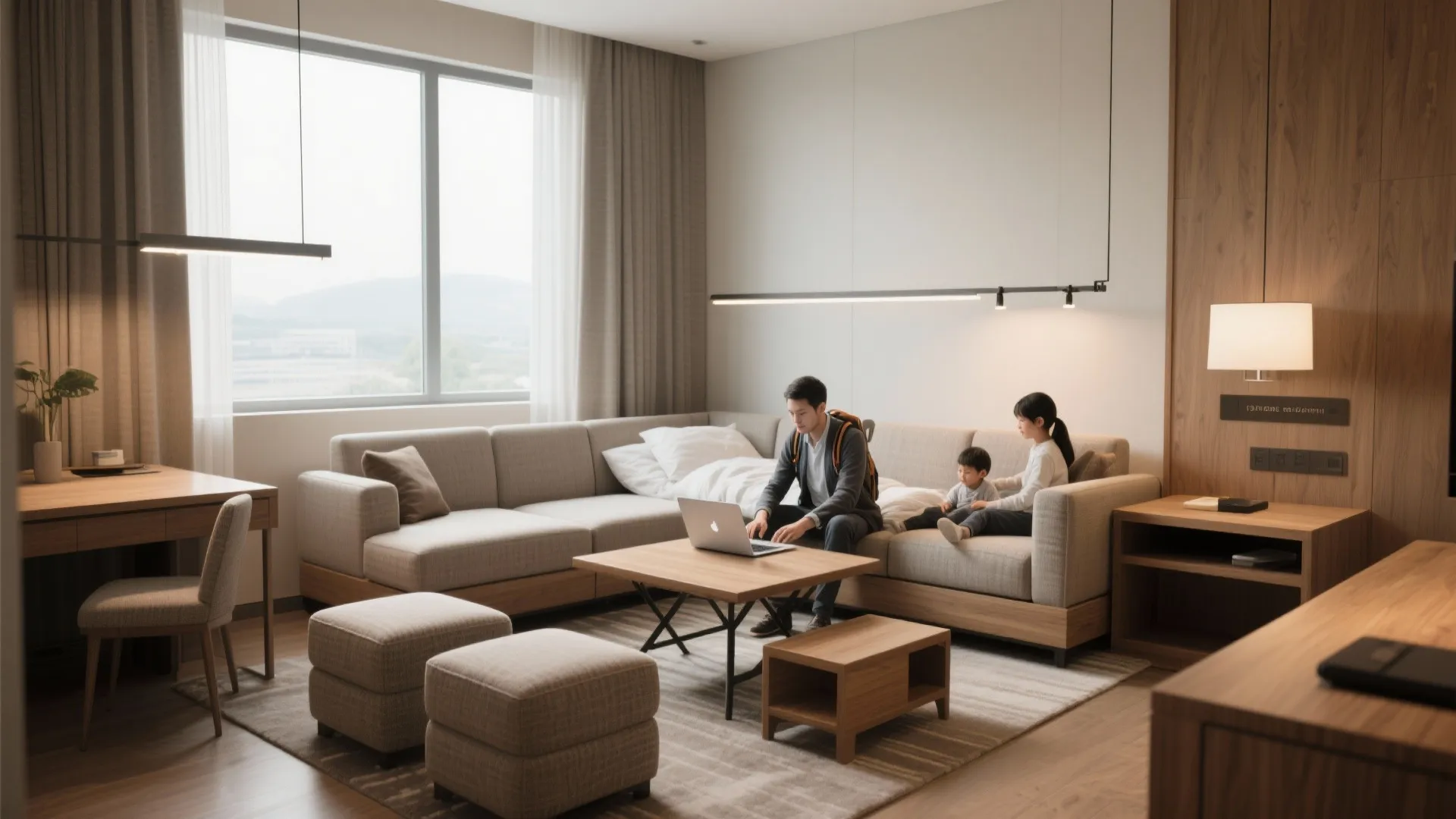 1. Flexible Living Zone for Mixed Travelers