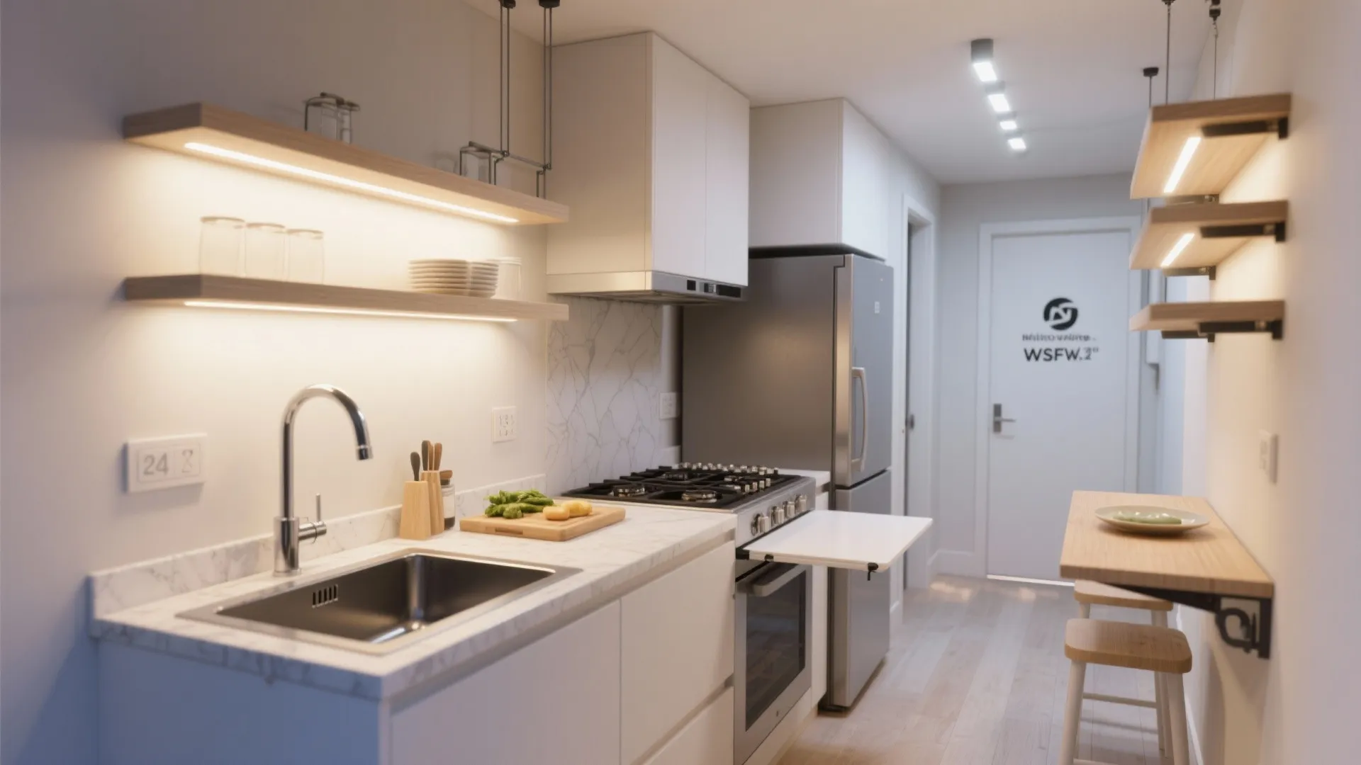 Flexible micro-zones: prep, cook, and serve