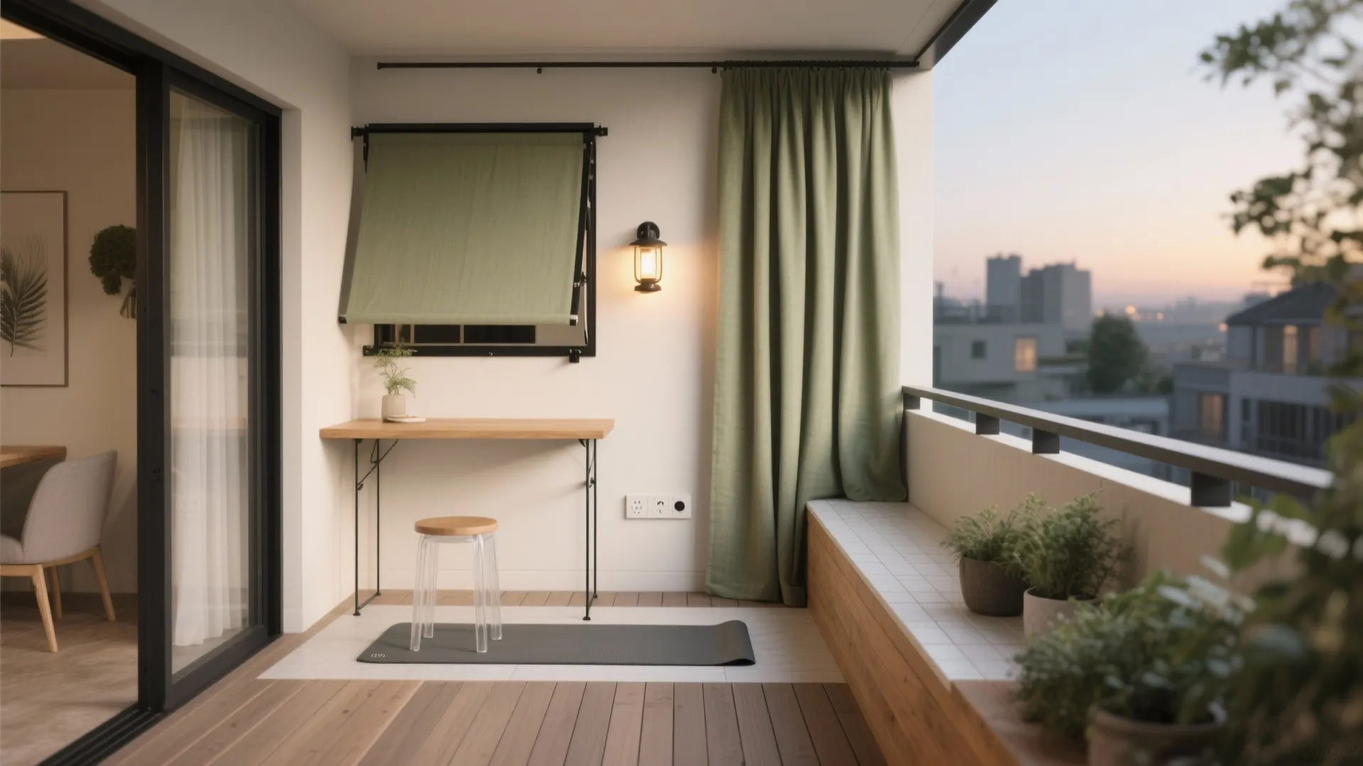 Flexible Nook: Work, Yoga, or Petite Dining