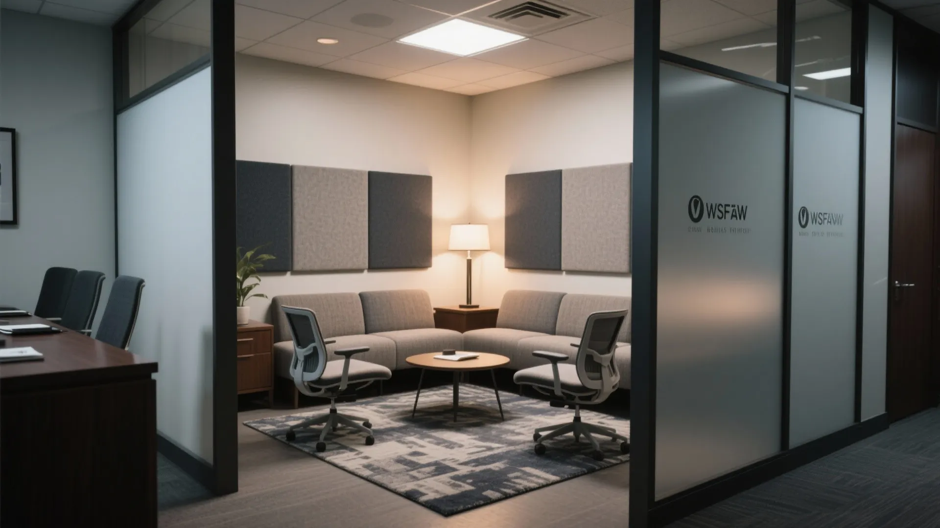 5. Flexible meeting nook for confidentiality and comfort