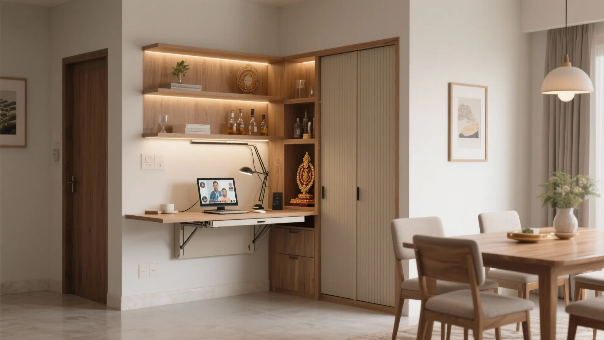 Flexible Nook: Study, Bar, or Prayer Space