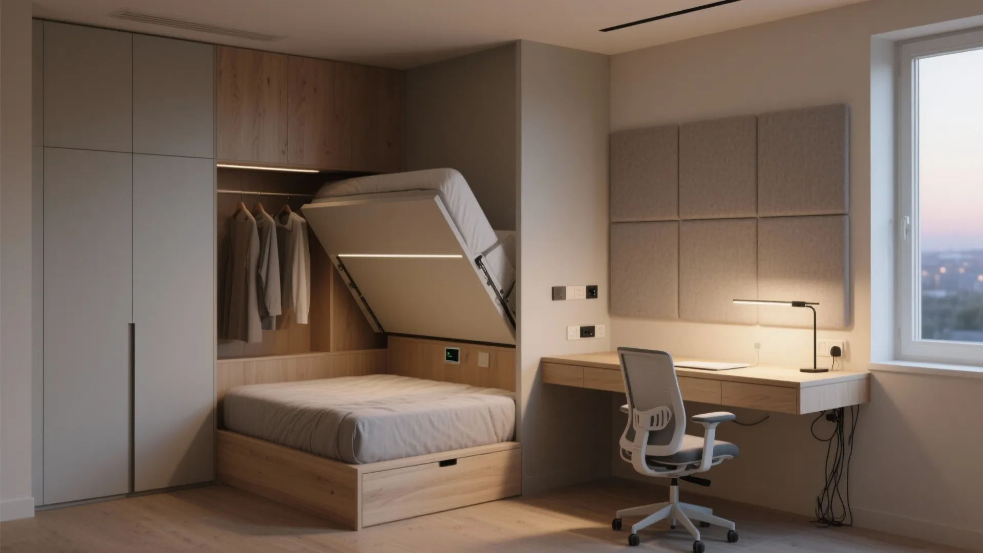 Flexible 4th Room: Office by Day, Guest Suite by Night