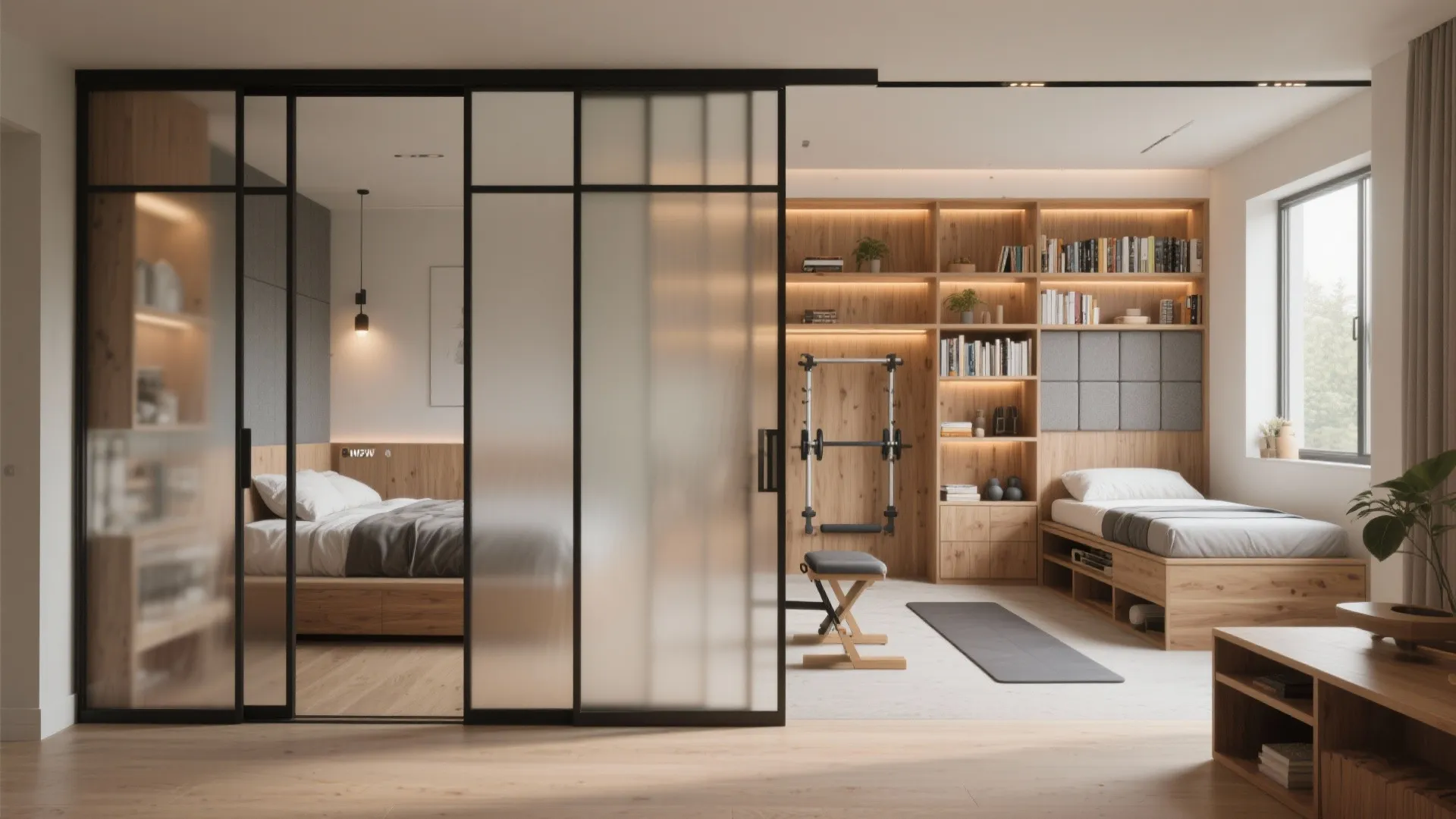 5) Flexible partitioning for guest, nursery or home gym