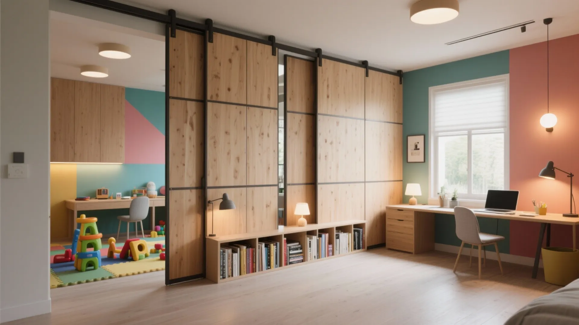 3. Flexible partitions to tailor room function