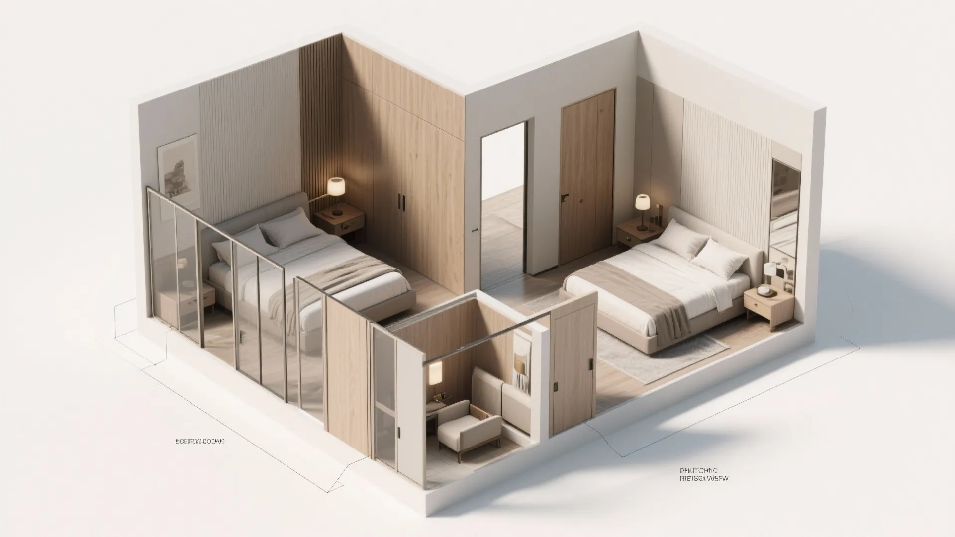 3. Use flexible partitions and pocket doors