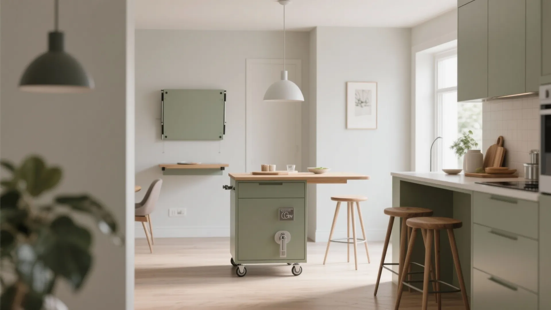 Flexible islands and fold-away dining