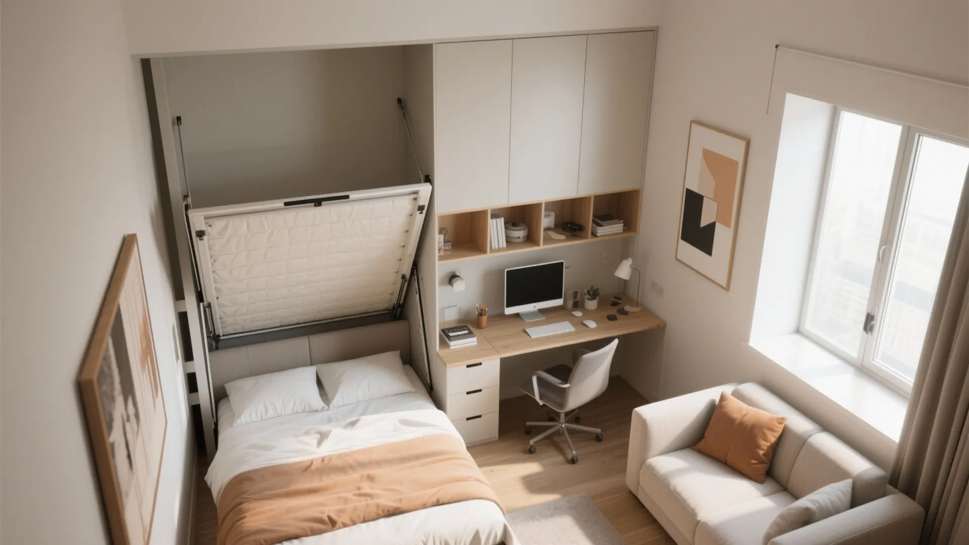 2. Use flexible furniture to convert rooms on demand