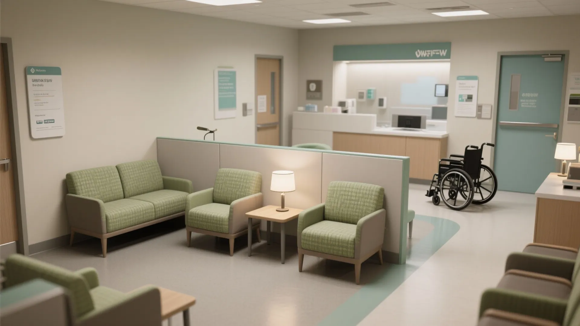 Flexible seating and subtle zoning