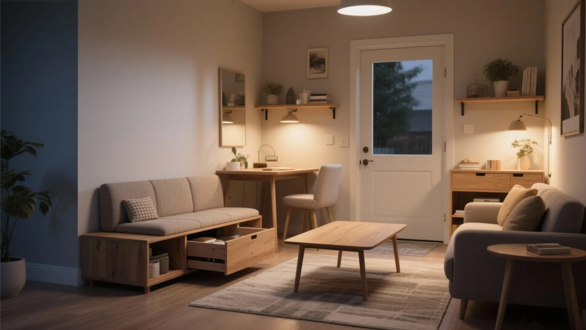 4. Choose flexible seating and storage that multitasks