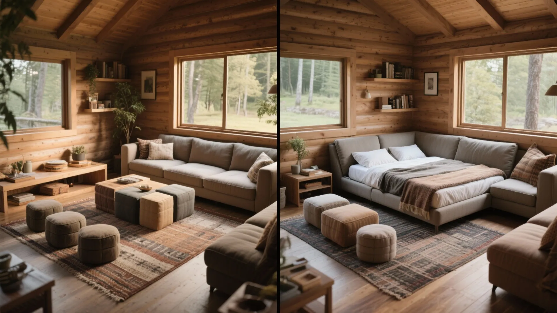 2. Choose flexible, multi-use seating