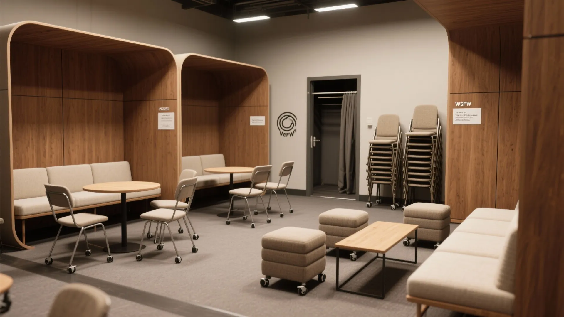 1. Flexible Seating Pods