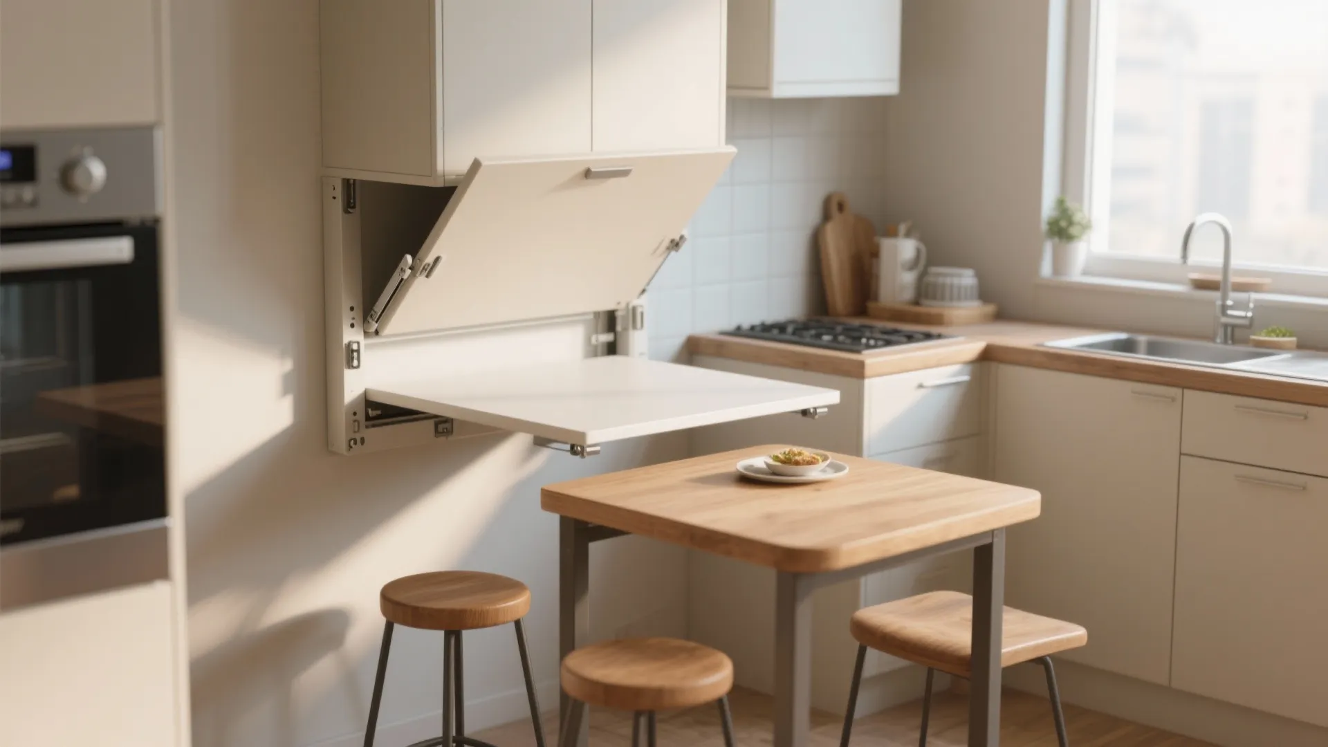 5. Flexible seating and fold-down tables