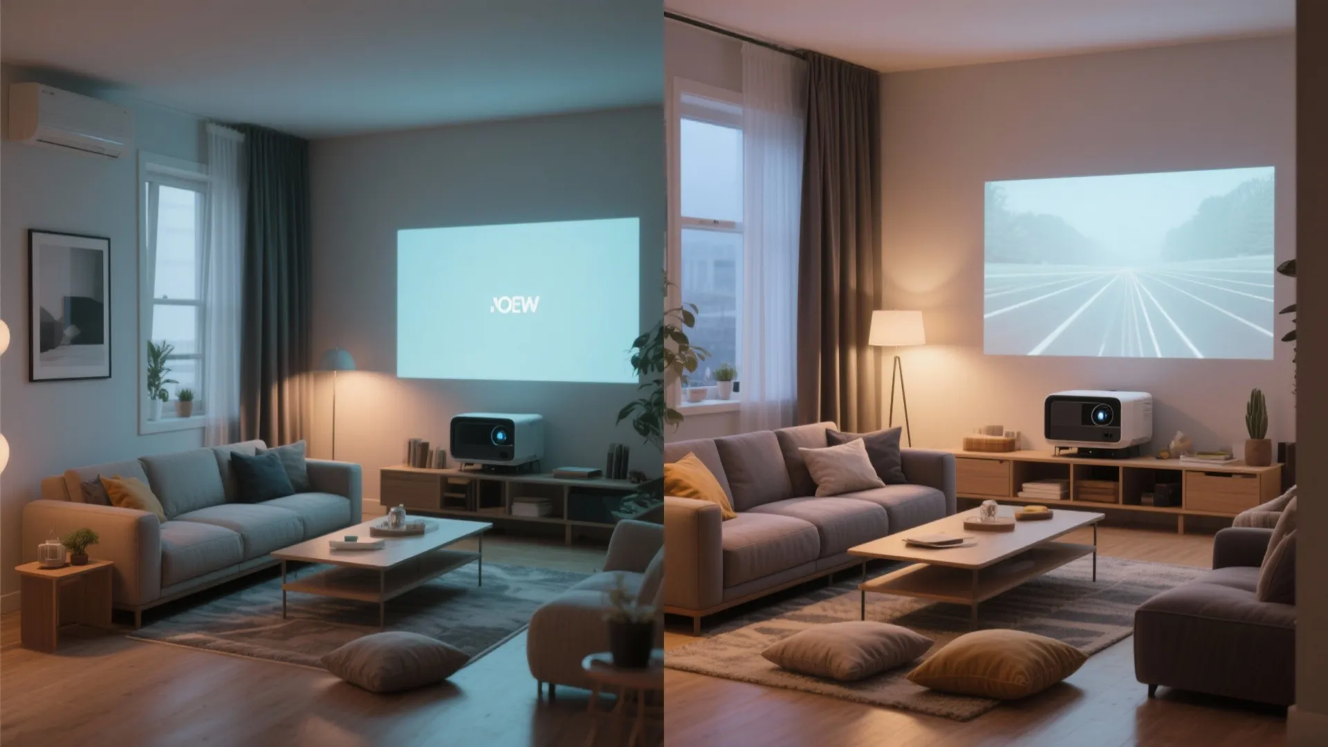 4. Flexible seating for movie nights