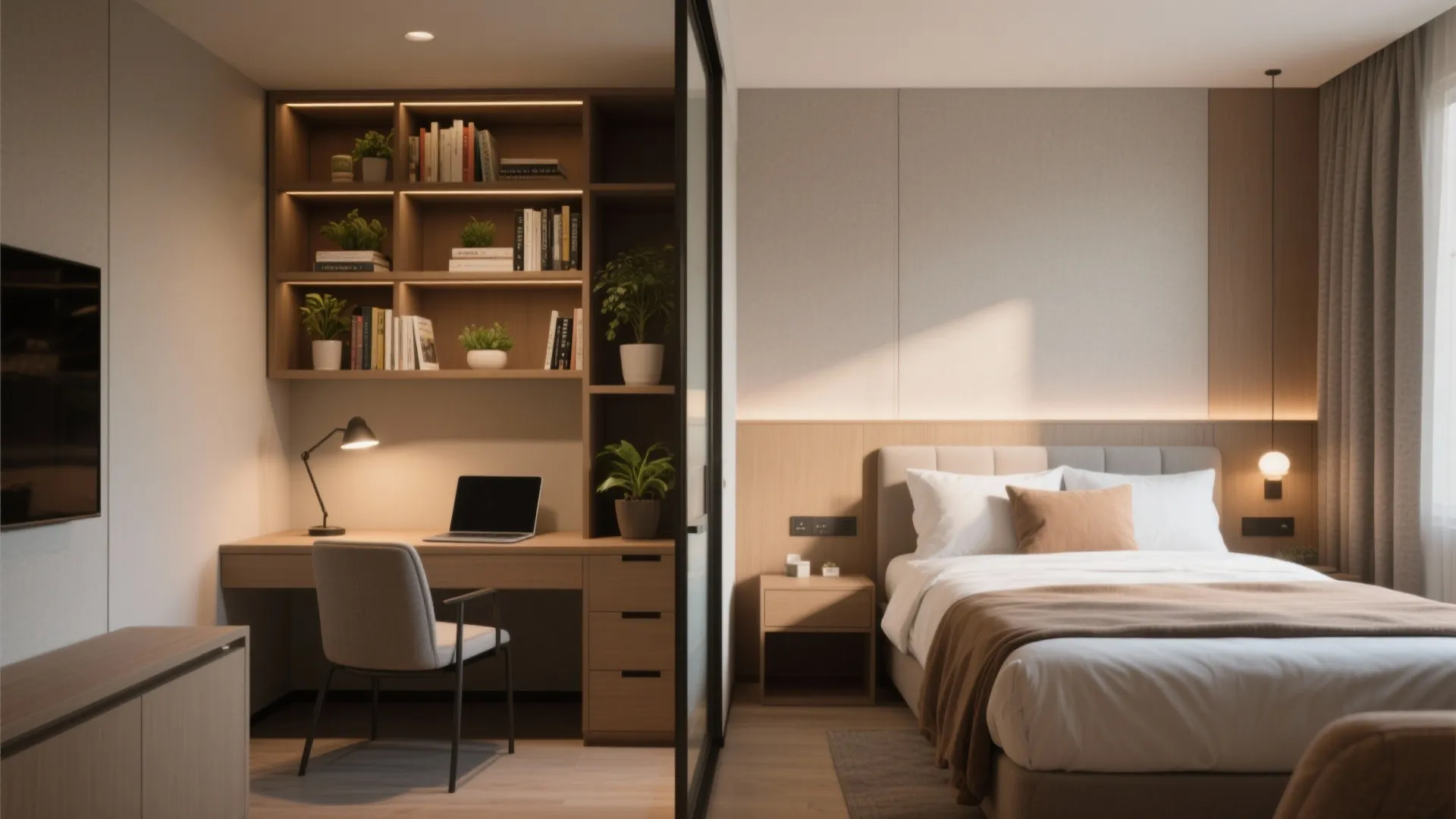 1. Flexible Sleep & Work Zones