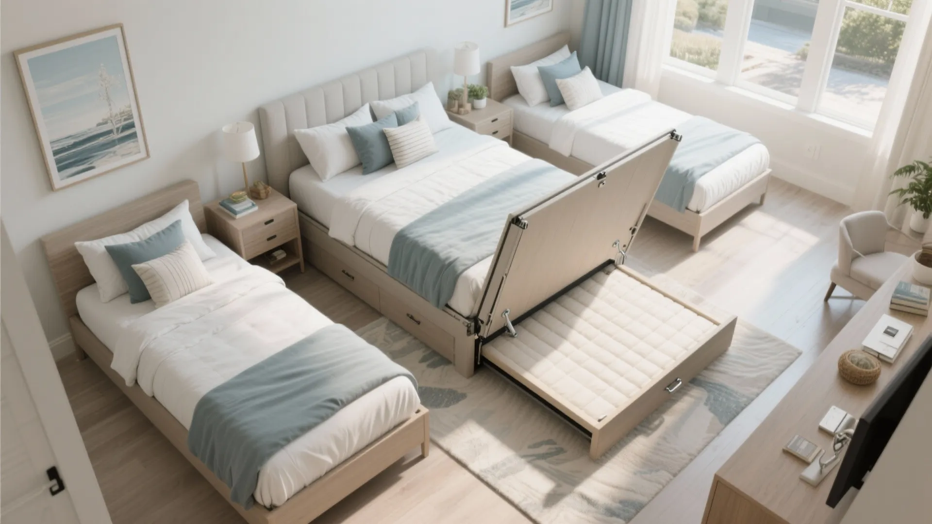 3. Flexible sleeping configurations