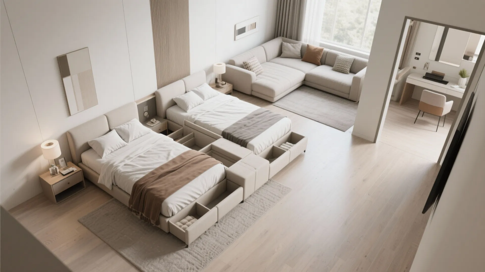 4. Flexible sleeping arrangements