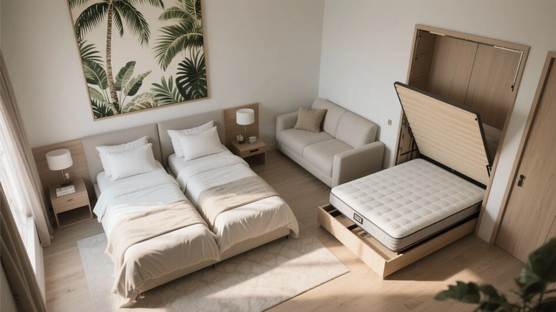 4. Flexible sleeping arrangements for families or friends