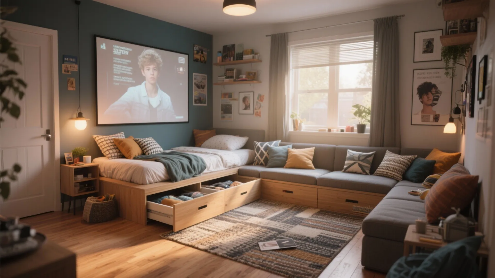 3. Flexible Sleep & Social Zone