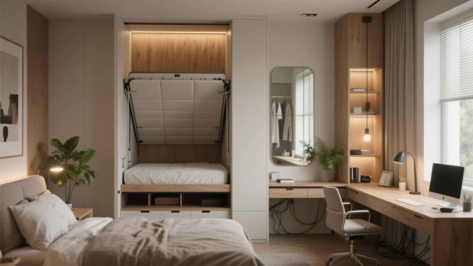 2. Convert one bedroom into a flexible suite