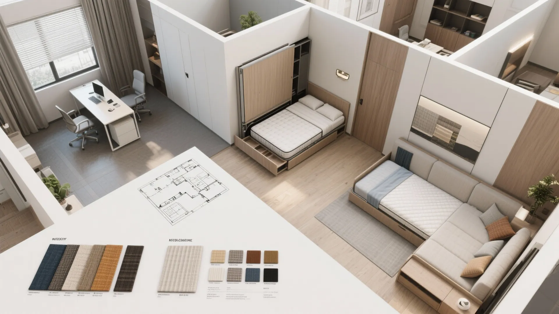 3. Multi-room suites with flexible bedding and convertible spaces