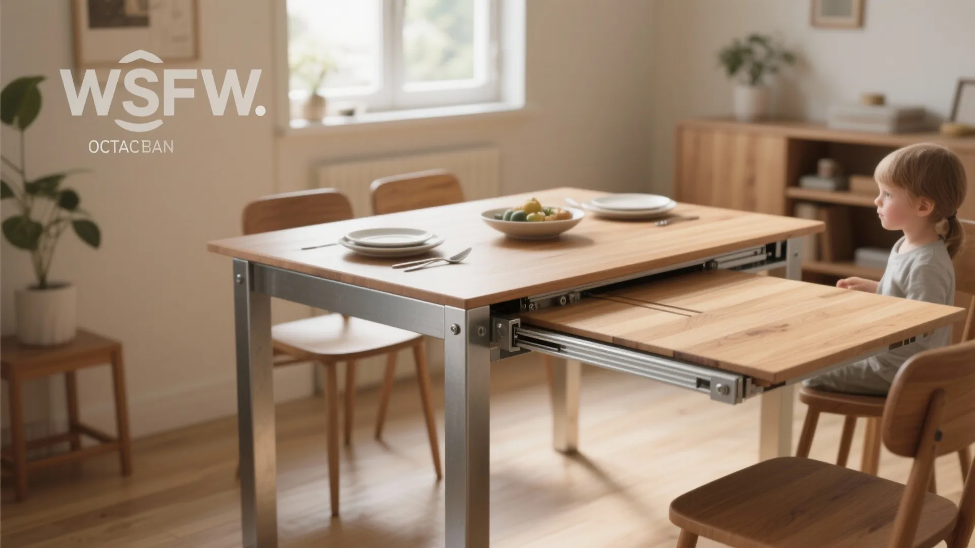 1. Flexible tables that fold, slide or expand