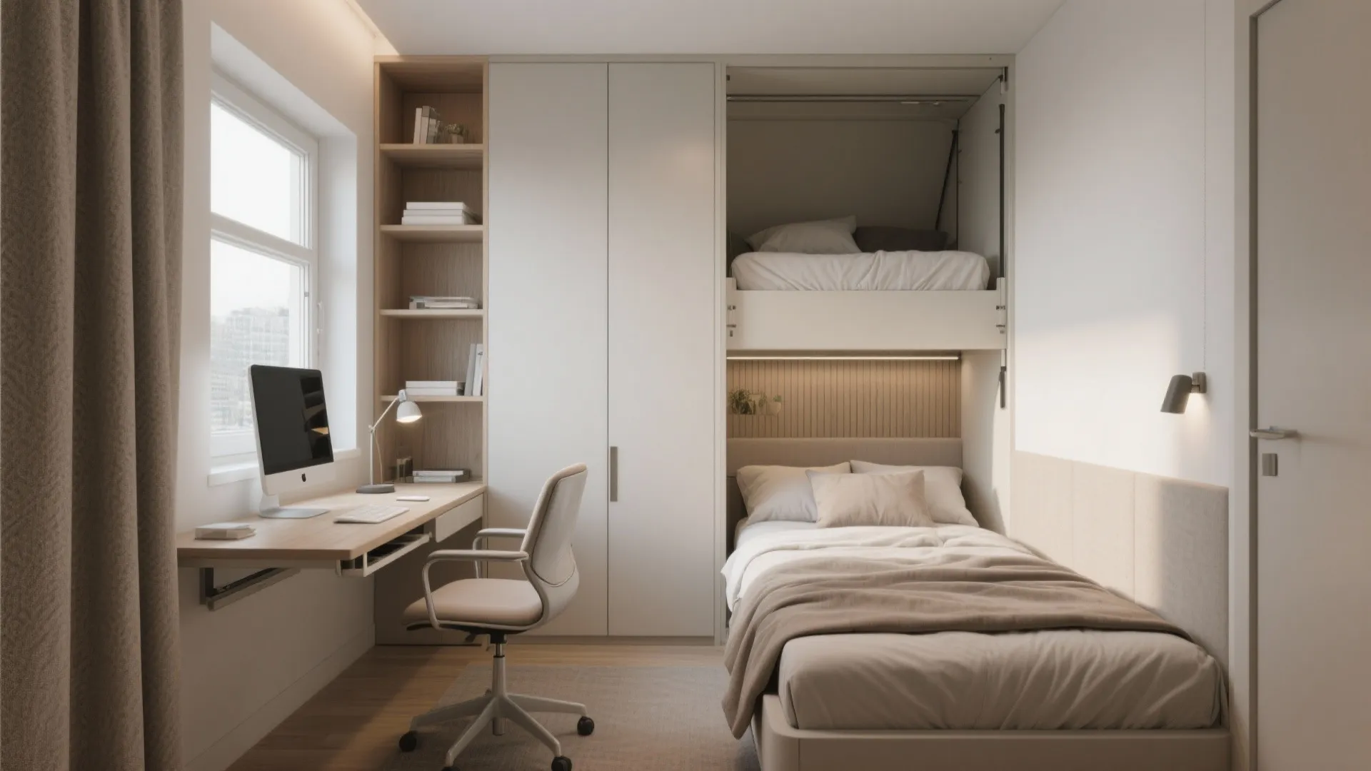 2. Flexible third bedroom: Dual-purpose with smart furniture
