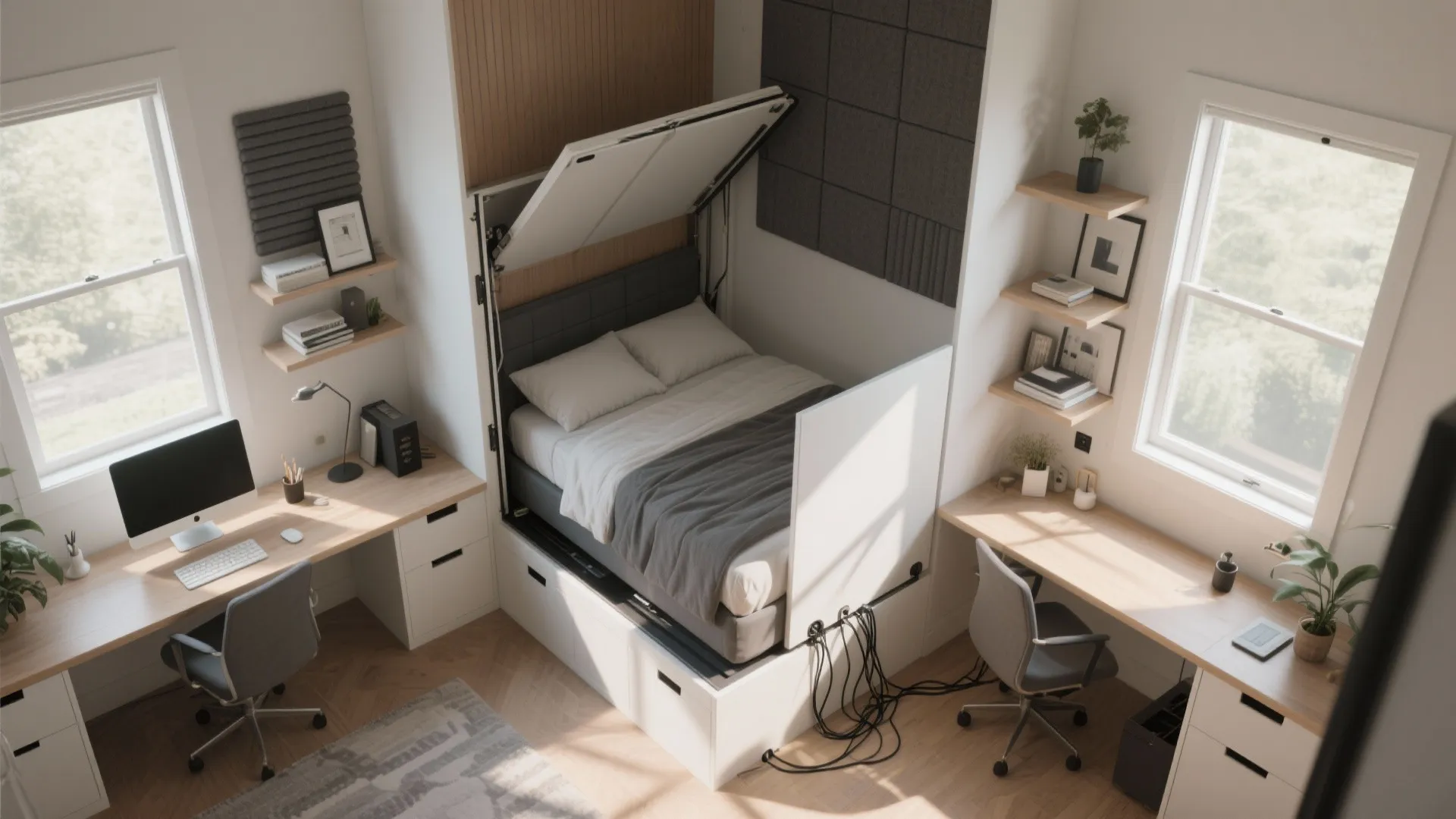 3. Flexible third bedroom that doubles as a home office