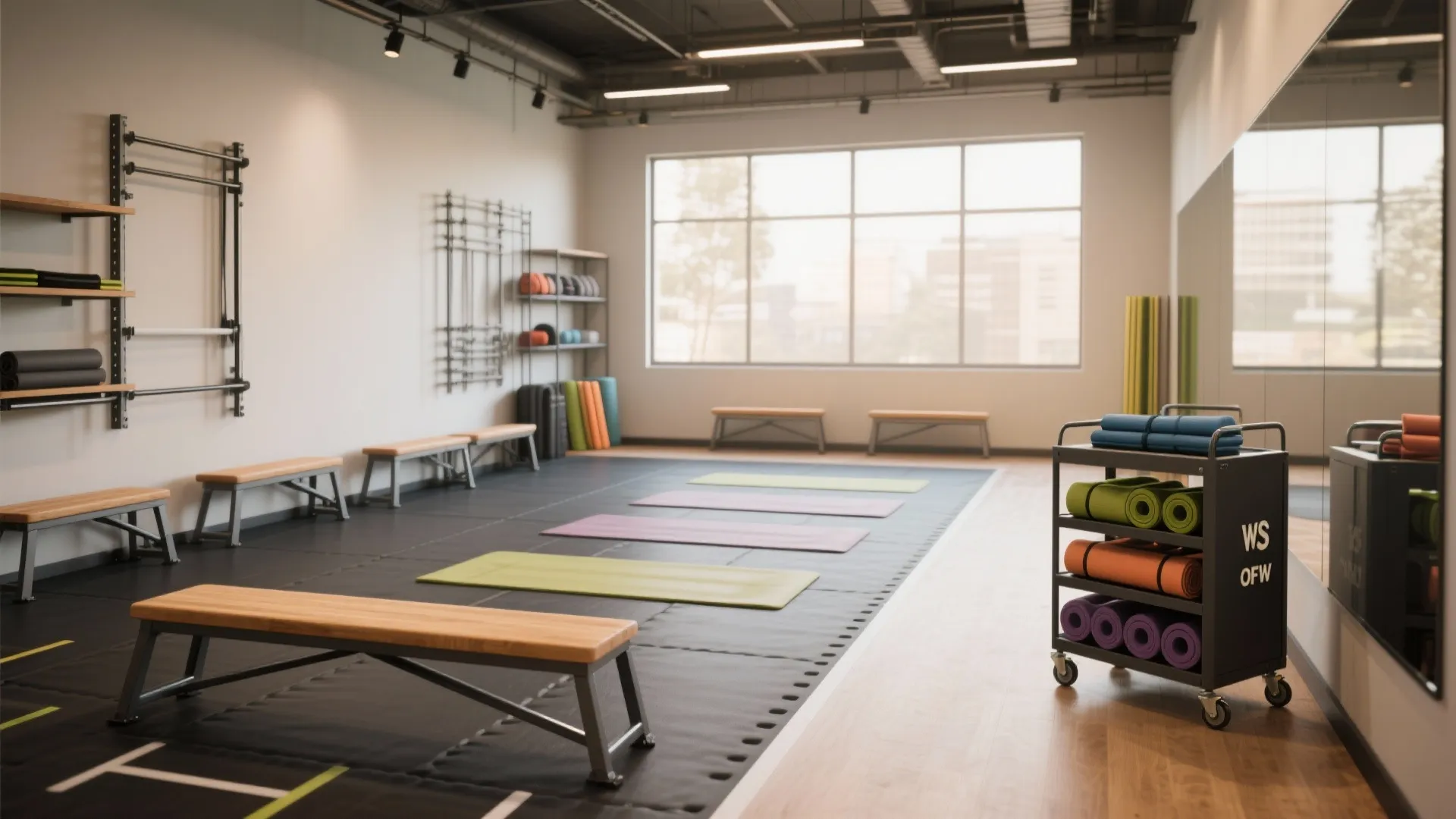 1. The Flexible Zone: Moveable Equipment and Folding Stations