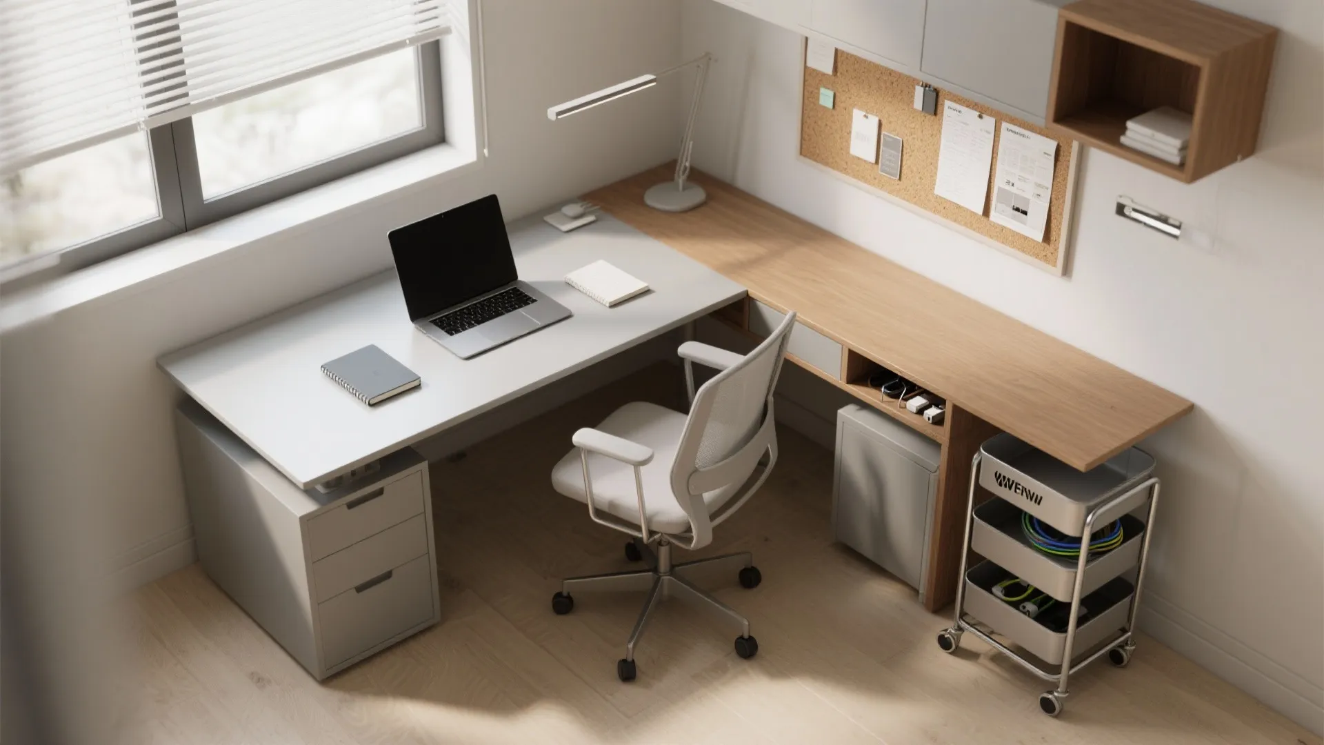 1. Flexible desk zones