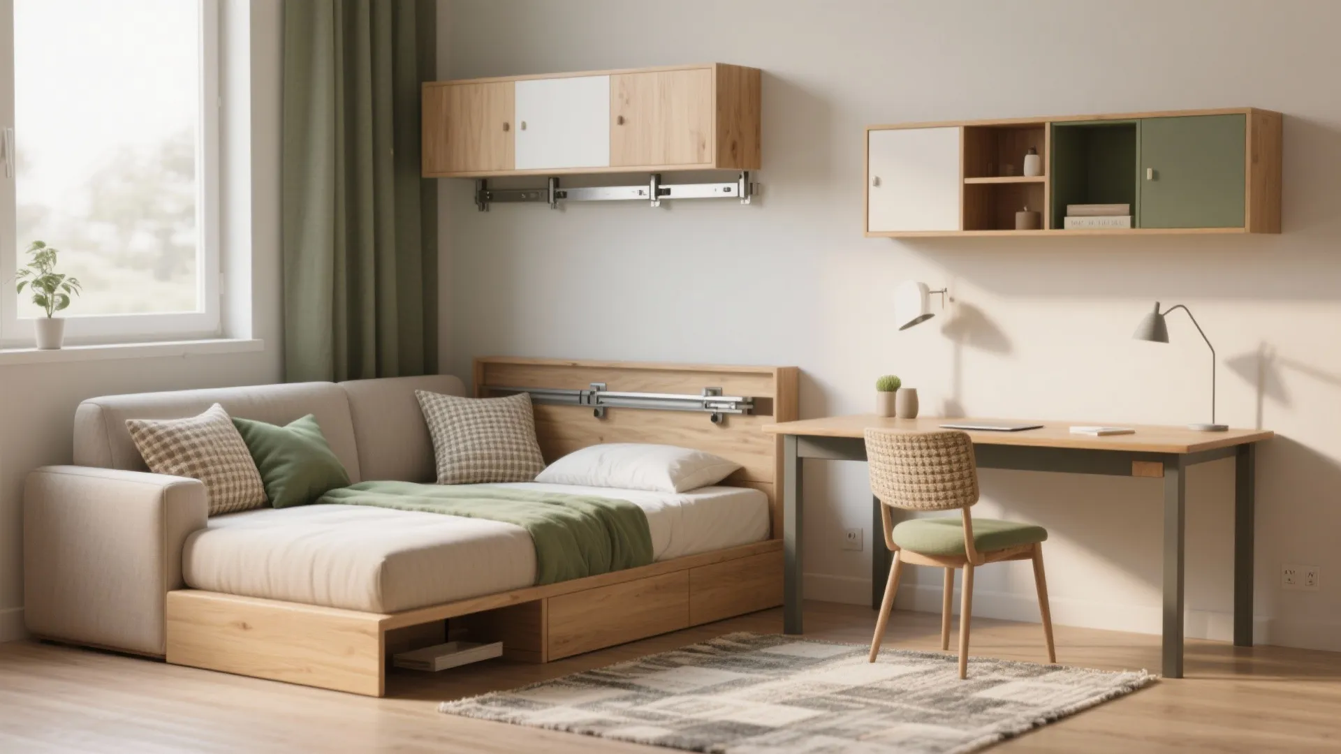 1. Flexible zones with multi-use furniture