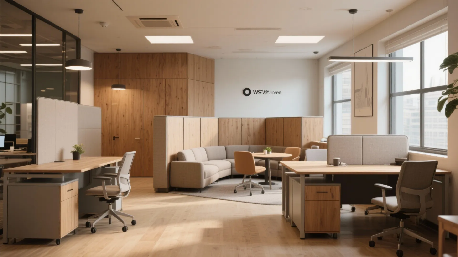 1. Zoning with flexible furniture