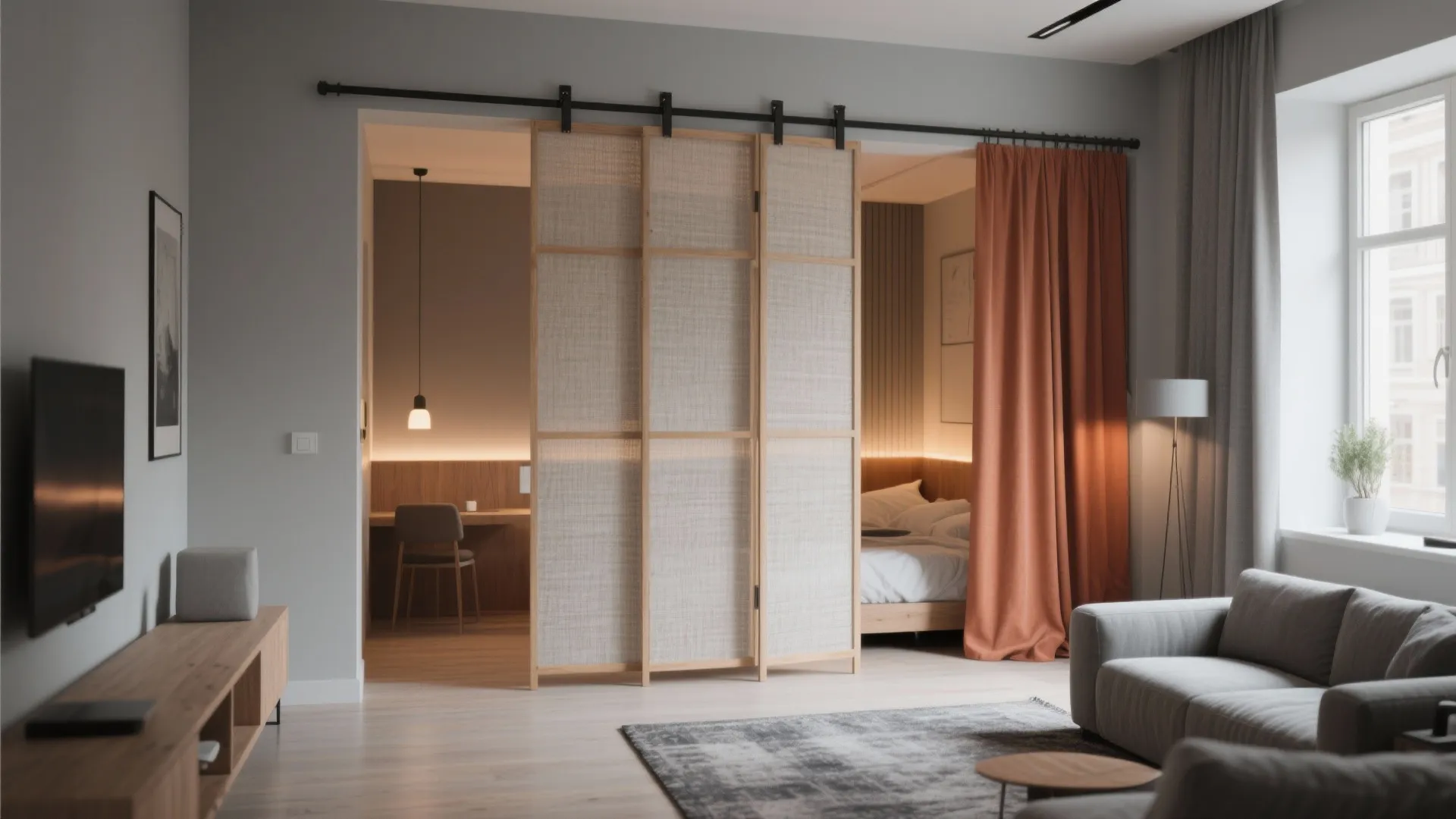 4. Flexible zoning with fold-away partitions